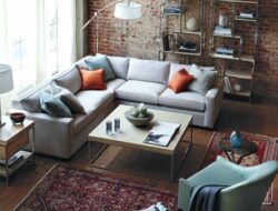 Industrial Style Living Room Rug