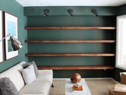 Long Shelves For Living Room