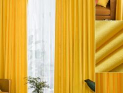 Yellow Drapes In Living Room