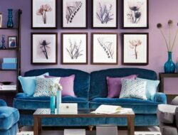 Purple Blue Living Room