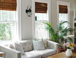 Bamboo Shades Living Room