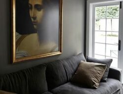 Dark Grey Velvet Sofa Living Room