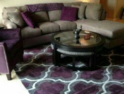Black Purple Living Room Ideas