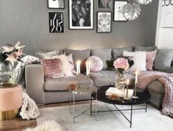 Blush Pink Living Room Decor