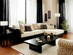 Cream And Black Living Room Designs