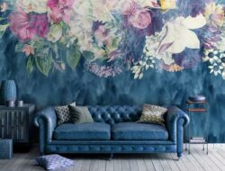 Floral Wallpaper Living Room