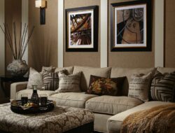 Brown Beige Living Room