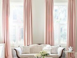 Blush Pink Curtains Living Room