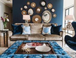 Navy Blue Mirrors For Living Room