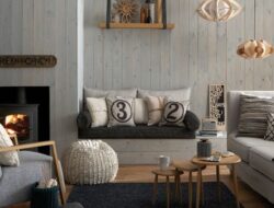 Grey And Oak Living Room