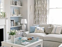 Grey And Sky Blue Living Room