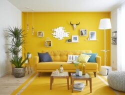 Yellow Wall Pictures For Living Room