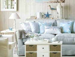 Blue Beach Themed Living Room