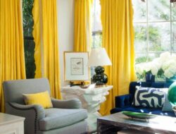 Canary Yellow Curtains Living Room