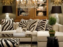 Zebra Print Living Room Accessories