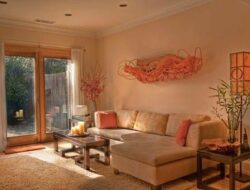 Peach Color Living Room Walls