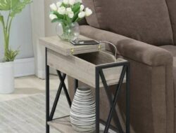 Thin End Table Living Room