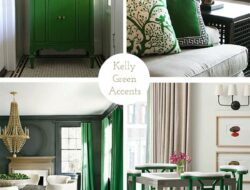 Green Accent Color Living Room