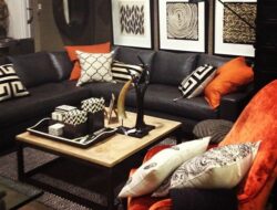 Black And Orange Living Room Images