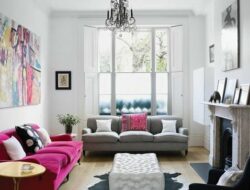 Living Room With Mismatched Sofas