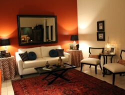 Dark Orange Living Room