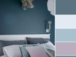 Grayish Blue Grey Blue Living Room