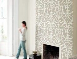 One Side Wallpaper Living Room