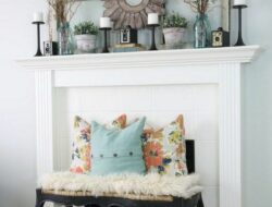 Living Room Mantel Decorating Ideas