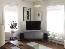 Living Room Setup With Corner Tv