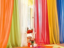 Multi Color Living Room Curtains