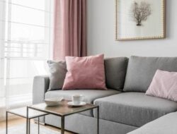 Pink Minimalist Living Room