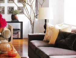Brown Velvet Sofa Living Room