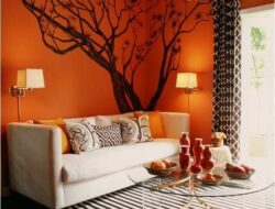Living Room Ideas With Burnt Orange Walls