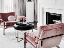 Living Room Pink Chair