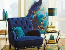 Peacock Inspired Living Room Decor