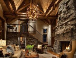 Log Cabin Living Room Design