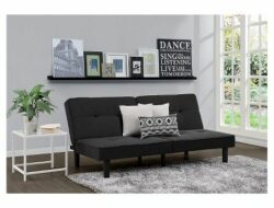 Black Futon Living Room Ideas