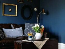 Dark Blue Walls Living Room Ideas