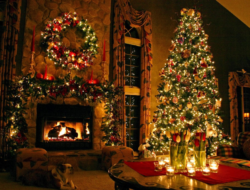 Christmas Background Living Room