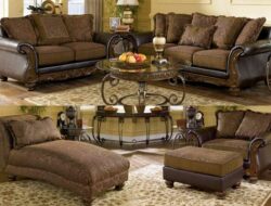 Ashley Furniture Brown Living Room Set