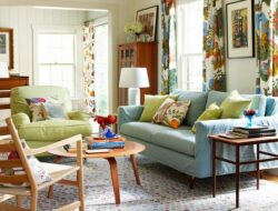 Adding Color To Neutral Living Room