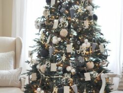Christmas Tree Gray Living Room
