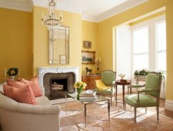 Living Room Yellow Colour Combination