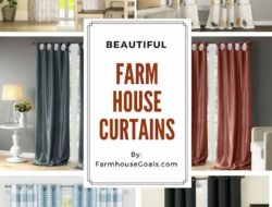 Country Farmhouse Living Room Curtains