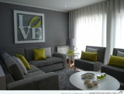 Grey And Green Living Room Inspiration