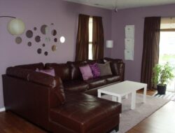 Living Room Purple And Brown