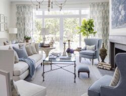French Blue Living Room Ideas