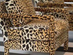 Leopard Print Living Room Chair