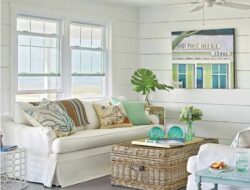 Coastal Beach House Living Room