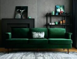 Dark Green Living Room Furniture